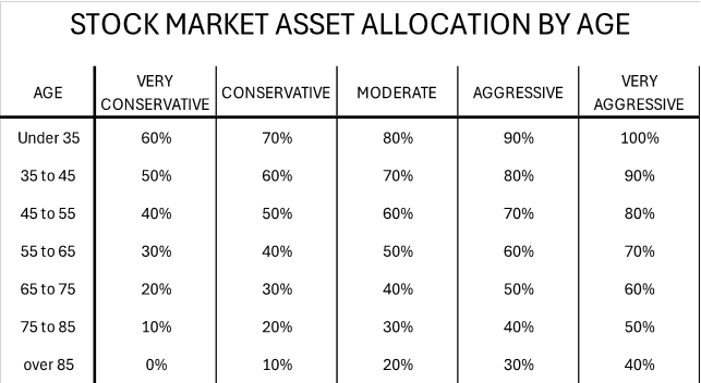 Stock Market Asset Allocation by Age
